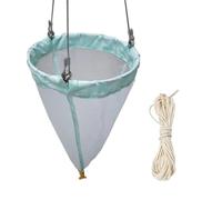 Red de plancton de malla fina de 64 μm, 60 cm, altura 21 cm, diámetro 125, malla para recoger protozoos y rotíferos de fitoplancton, ideal para biología marina e investigación acuática