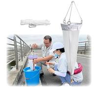 Red de plancton para muestreo de agua dulce y marina, malla 125/200 para colección de fitoplancton y zooplancton con cuerda