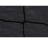 Red de portería de fútbol Profesional Box para Estadio - 7,32 x 2,44 x 2 x 2 m - Hilo Trenzado de 4 mm - Color a elección - Alta Resistencia (Negro)