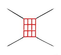Red de práctica de béisbol robusta ideal para entrenamiento individual o ejercicios de equipo para mejorar el rendimiento (rojo)