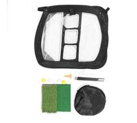 Red de práctica de Club Todo en 1, Red de Ayuda para Golpear en el hogar, Patio Trasero, conducción, astillado, Entrenamiento de Swing con tapete, Pelotas, Bolsa en T, Objetivo de