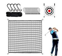Red de práctica de golf, red de golf para interiores, golpear, práctica para entrenamiento de swing de pelota, redes con paño de objetivo, entrenamiento, redes para patio trasero, exterior, interior