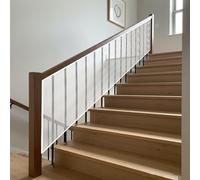 Red de Protección 80 x 160 cm Impermeable, Material de Malla Resistente, Protección Anticaída, Fuerte y Ajustable, Malla de Seguridad para Escaleras para Niños Mascotas, Blanco