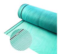 Red de protección para andamios, 3,07 x 50 m, red antipolvo, red de demolición, 50 g/m², incluye 100 bridas, diferentes tamaños y colores (verde)