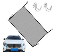 Red de protección para barbacoa de coche, plegable, para capó del motor, red de protección para automóviles, evita piedras, suciedad, hojas, insectos y escombros para minivan, caravanas, MPV, capó