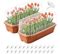 Red de protección para plantas elevada - con cordón de protección contra insectos - 2 piezas de jardín - para verduras, flores, arándanos, fresas, plantas útiles al aire libre, patio trasero, balcón