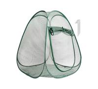 Red de protección para plantas elevadas - 71 x 71 x 81 cm gran cubierta protectora | cubierta de red con entrada de cremallera - para verduras, fresas, invernadero, jardín, patio trasero, terraza