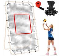 Red De Rebote De Voleibol,2,1 X 1,2 M Ligero Y Resistente - Red de práctica de Voleibol y Entrenador Deportivo - para Exterior, jardín, Piscina, cancha, Playa, Gimnasio, Escuela