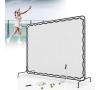 Red de rebote portátil con marco de acero para entrenamiento individual y uso en el patio trasero