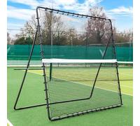 Red de rebote portátil para tenis con marco de acero para entrenamiento individual y uso en el patio trasero