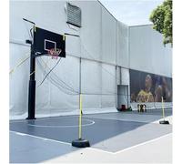Red de retorno de baloncesto con rotación ajustable de 90° para una mejor defensa aérea, perfecta para práctica de rebote de aro en patio, hogar y áreas residenciales