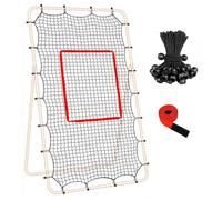 Red de retorno de voleibol de 7 x 4 pies, ligera con accesorios | Equipo de entrenamiento de voleibol, red de retorno para exteriores, patio, piscina, cancha, playa, gimnasio en casa, escuela