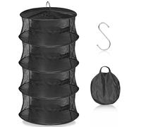 Red de Secado de Hierbas de - Sistema de Secado con Cremallera para Tienda de Cultivo o Invernadero - Material Transpirable y Duradero - Red para Cosecha y Secado de Hierbas (4 Capas)
