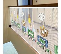 Red de Seguridad 75 x 200 cm Impermeable, Material de Malla Resistente, Protección Anticaída, Fuerte y Ajustable, Red Anticaída para Balcón y Valla para Niños Mascotas, A