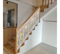 Red de Seguridad 75 x 200 cm Impermeable, Material de Malla Resistente, Protección Anticaída, Fuerte y Ajustable, Red Anticaída para Balcón y Valla para Niños Mascotas, A