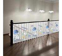 Red de Seguridad 80 x 160 cm Impermeable, Material de Malla Resistente, Protección Anticaída, Fuerte y Ajustable, Malla de Seguridad para Escaleras para Niños Mascotas, A