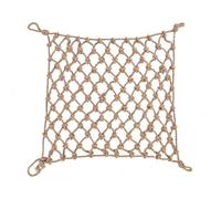 Red de Seguridad anticaídas para niños y Mascotas, Cuerda de Yute Gruesa Tejida a Mano, Malla Duradera para jardín y áreas de Juegos, tamaño Personalizable (4 mm x 8 cm, 2 x 2 m), Barrera pr