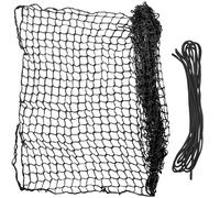 Red de seguridad de 1 x 2 m, abertura: 4 cm, diámetro del alambre: 3 mm, red de protección universal de colores naturales, red de escalada, cuerda de nailon trenzado de 2 mm*4 m, red de protección