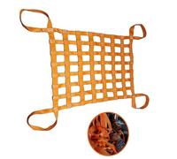 Red de seguridad de carga - Red de amarre para cajas y palés, correas de red de carga ajustables, red de elevación de carga fuerte, red de elevación de nailon colgante de seguridad (1 x 1 m/malla de