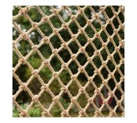 Red de seguridad de cuerda de cáñamo para niños, 10 mm de diámetro, protección interior y exterior para balcones, escaleras, vallas, jardín, áreas de juego (tamaño: 4 x 5 m)