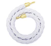 Red de seguridad de cuerda de yute resistente, cuerda de barrera de cáñamo trenzada con gancho dorado, 1.2 pulgadas de grosor, 120 cm, para protección de niños, zonas de acceso a colas