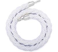 Red de seguridad de cuerda de yute resistente, cuerda de barrera de cáñamo trenzada con gancho dorado, 1.2 pulgadas de grosor, 120 cm, para protección de niños, zonas de acceso a colas