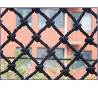 Red de seguridad de nailon, valla de escalera, red anticaída, cuerda de barandilla de 8mm de espesor, patio de juegos(8cm Mesh,2x6m(7x20ft))
