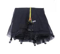 Red de seguridad de repuesto para cama elástica de 10 pies, almohadilla de salto anticaídas con entrada con cremallera y diseño seguro, se adapta a 8 postes. La seguridad es lo primero para los niños