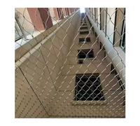 Red de seguridad duradera anticaídas, malla flexible en forma de X para balcón y porche, cable de alambre de acero inoxidable, 15 m x 1,8 m, máxima protección para niños y mascotas