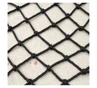 Red de seguridad duradera de nailon negro de 1,5 x 9 m, resistente a la intemperie, protección contra caídas para balcón, terraza, escaleras y seguridad al aire libre, malla decorativa para seguridad