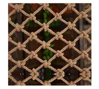 Red De Seguridad para Balcón Seguridad Infantil Cuerda De Cáñamo Escalera Balcón Protección Escalada Cuerda Valla Decoración(12mm-18cm,2x4m)