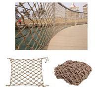 Red de Seguridad para Barandas Exteriores, Red de Valla de Cuerda de Cáñamo, Red de Decoración de Jardín, Red de Seguridad for Balcón Escalera Niños, Partición del Sitio(Size:1 * 7m(3 * 22ft))