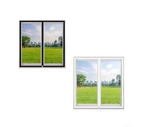 Red de seguridad para mascotas de poliéster de alta resistencia, barrera invisible para moscas, ventilación de aire fresco, fácil de instalar, sin taladro, 1 m x 2 m (blanco, 140 x 150 cm)