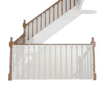 Red de seguridad para niños, protección para escaleras, 300 x 90 cm, red de protección resistente para escaleras, balcón y barandilla, seguridad infantil para interior y exterior, incluye bridas y