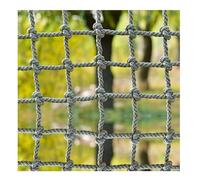 Red de seguridad para niños, red de escalada para niños, valla de cuerda de 4 x 4 m, protector de barandilla de escalera, seguridad de parque infantil al aire libre, malla de cuerda para zona de