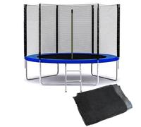 Red de Seguridad para Trampolín, Red de Carcasa de Repuesto, Ø120/140/150/183/244/306/366/396/427/488CM, con Cremalleras de Doble Cabeza Hebillas de Protección, (Solo Redes)(4FT(120cm) 6Poles)