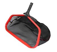 Red de skimmer de piscina con marco de aluminio de 17.5 pulgadas con herramienta de mantenimiento de piscina de malla fina para eliminar hojas eficientes y desechos Red de hojas de agua profunda