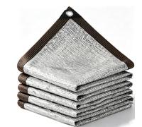 Red De Sombra 99% Aluminio Malla Reflectante Anti-UV Toldo Vela De Sombra con Ojales Engrosamiento De Cifrado Sombrilla De Sol Plateado para Balcón,Camping,Coche(2x3.0m)