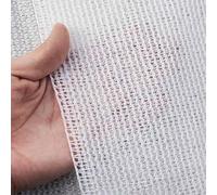 Red de sombra blanca resistente a los rayos UV - 40% tela de toldo de protección solar para jardín e invernadero (1 x 2 m a 6 x 7 m) para una protección óptima de las plantas