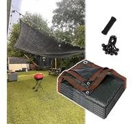 Red de sombra de jardín de 6 x 7 pies, lona de malla de bloqueo solar 90% borde reforzado y ojales negros para patio, invernadero, protección de Pera y gallinero