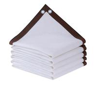 Red De Sombra De Plantas Blanca Al 75%, Materiales Engrosados, Malla De Sombra Transpirable Contradesgarro De Larga Duración For Patio, Jardín, Patio Trasero,(4x4m(13.1 * 13.1ft))