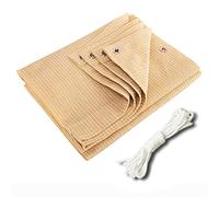 Red De Sombra Exterior,Tela De Sombra, Velas De Sombra,Lona De Malla De Sombreo Beige,Jardín Planta De Red De Protección Solar,90% Uv Resistente Malla Sombreadora,Con Ojales,Beige-5x7m(16.4*23ft)