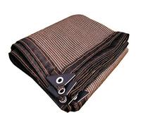 Red de Sombra para Exteriores,Malla Sombreadora Anti-UV 90%,Solar Sombra Paño,Toldo Vela de Sombra Marrón,Malla de Ocultación Anti-Âge,para Invernadero/Balcón/Patio/Techo/Cochera (2x3m/6.6x9.8ft)