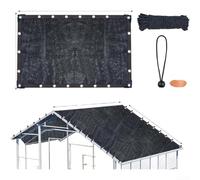 Red de sombra para exteriores para prevención de daños solares y gestión del calor con bordes reforzados y accesorios elásticos para uso agrícola