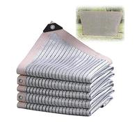 Red De Sombra Reflectante, Papel De Aluminio 75% Malla Sombreadora Sun Net, para Invernadero, Tejado, Terraza, Rectangular Toldo Vela De Sombra 1x2m 2x4m 3x3m 3x5m 4x6m 6x8m ( Size : 3mx5m(9.8ftx16.4f