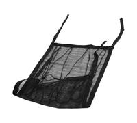 Red de Techo para Coche Cierre, Poliéster Negro, Ajustable | Montaje en Techo, Sistema de Sujeción Seguro, Diseño Colgante, para Viajes Largos y Trayectos Diarios