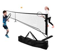 Red de tenis al aire libre - Red de tenis portátil para práctica de patio trasero | 22 pies de ancho y redes de nailon de 36 pulgadas de alto | Marco metálico plegable con bolsa de transporte | Redes