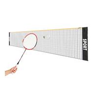 Red de tenis, altura ajustable, resistente al agua, red de voleibol para patio trasero, portable Sports Boundary, categoría atlética, juego de metal negro para niños familiares Adults Courts and