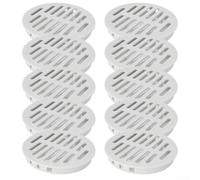 Red de ventilación para armarios de 80 mm, permite el flujo de aire y ayuda a prevenir problemas de moho y plagas, fabricada con plástico PP, para armarios y unidades de almacenamiento (gris)