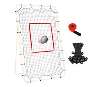 Red de voleibol Bounce Back Net - Pantalla de práctica de malla de 1,5 pulgadas | Fit 74Ft Frame Adjustable Volleyball Rebounder With 28 Elastic Ropes,for Baseball, Soccer, Hockey, Tennis Backyard